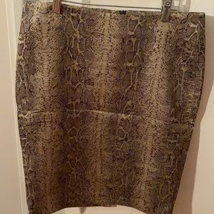 Isda&Co pencil snake jacquard skirt, cotton size 4